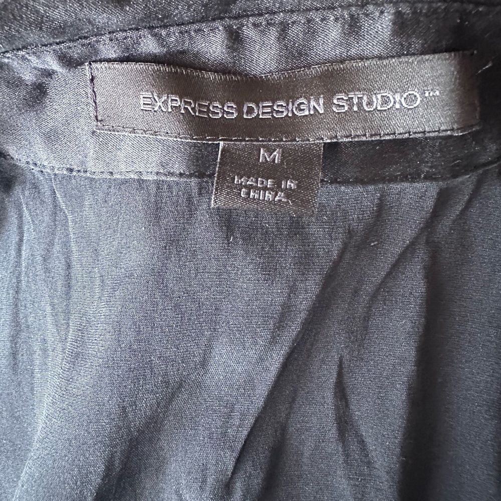 Express Button Front Blouse Size M - image 8
